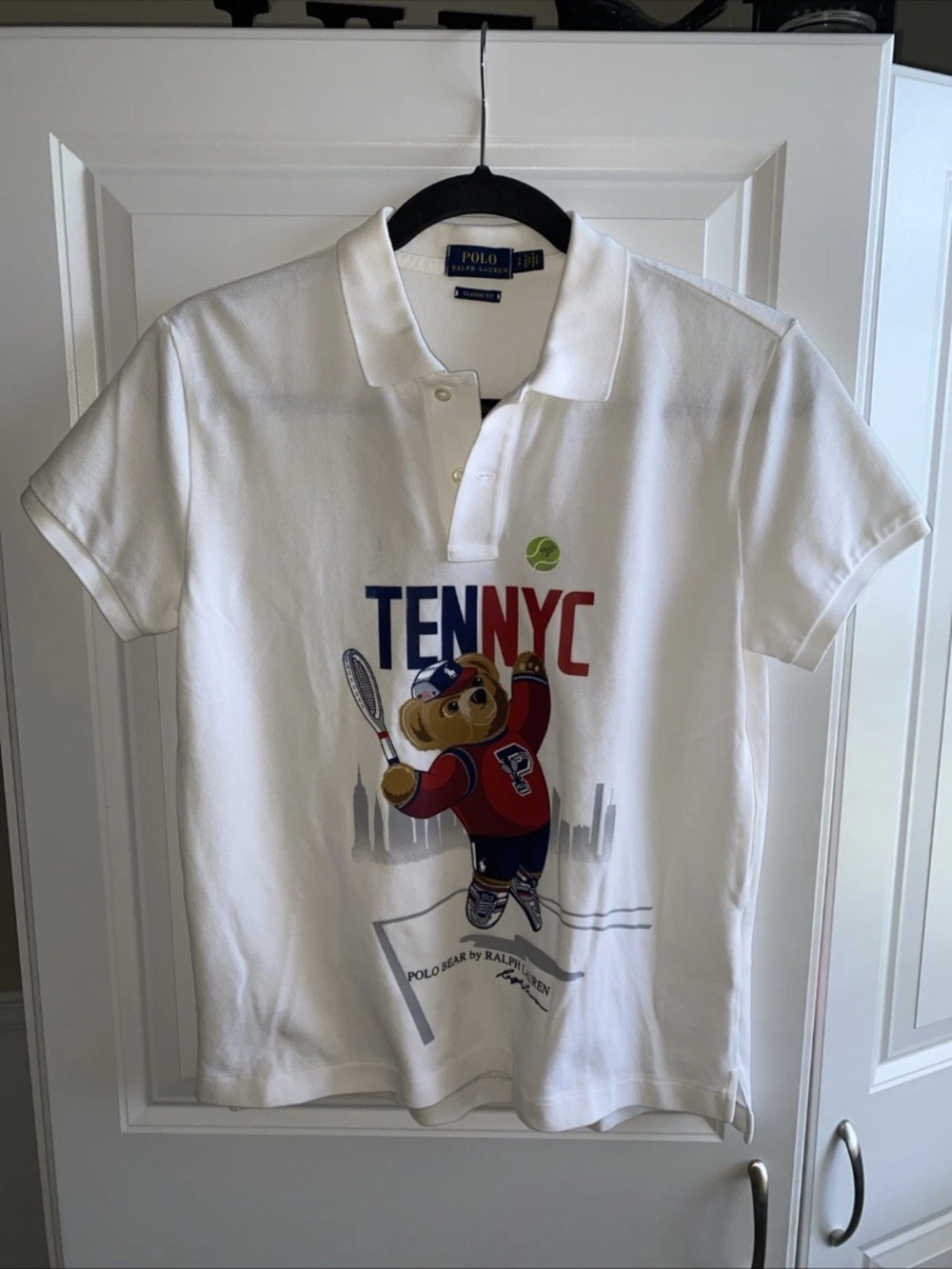 Polo Ralph Lauren Polo Bear TENNYC Tennis Classic Fit Shirt Women’s Small *READ